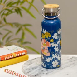 Joules Floral Print 500ml Metal Water Bottle 9 Joules Floral Print 500ml Metal Water Bottle -Yankee Candle Shop portico jls2106 joules floral print metal water bottle lifestyle