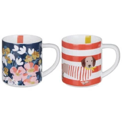 Joules The Bright Side Set Of Two Stackable Mugs -Yankee Candle Shop portico jls2193 joules the bright side set of two stackable mugs 3