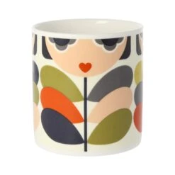 Orla Kiely Lady Stem Multi Large Mug -Yankee Candle Shop qok130b