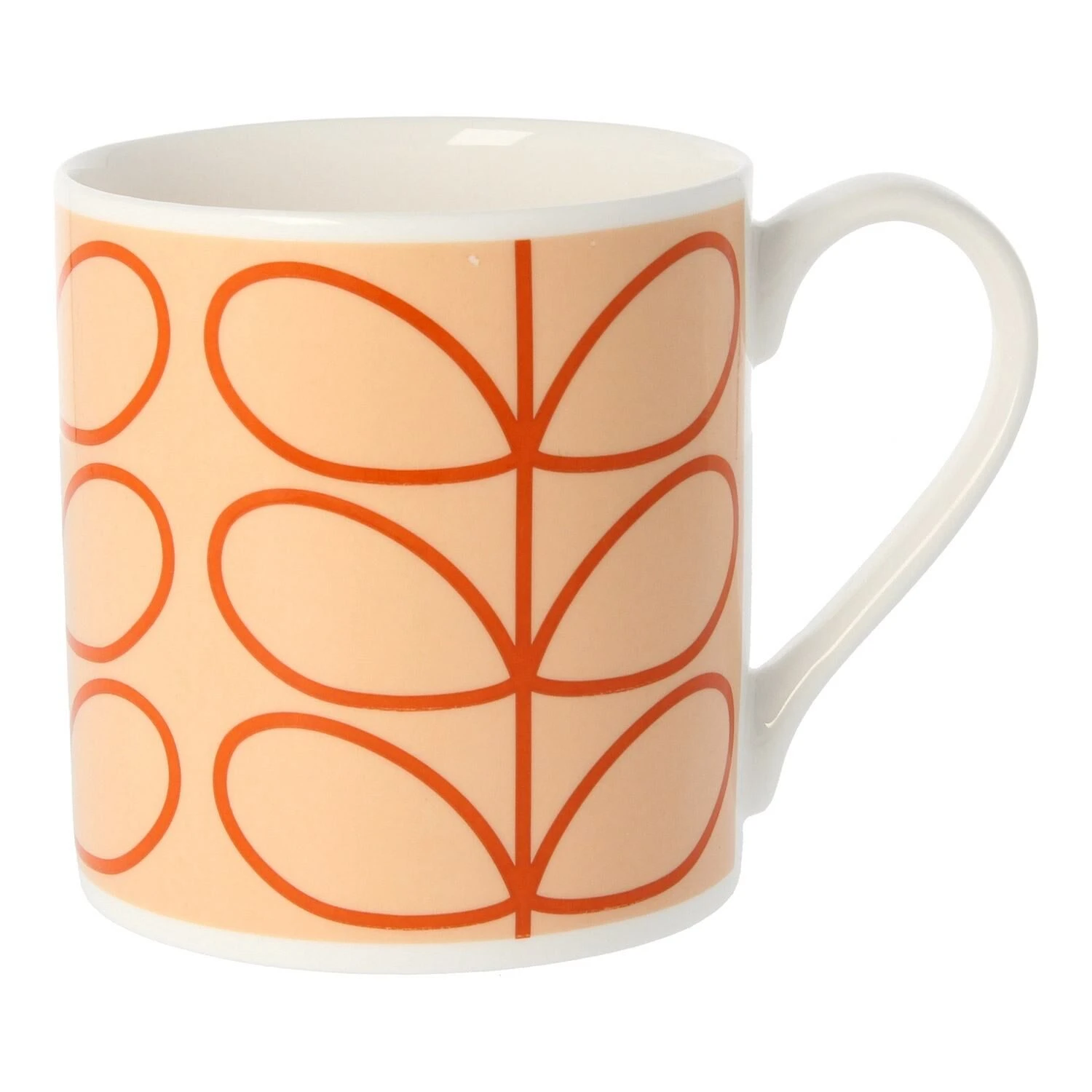 Orla Kiely Linear Stem Tomato Large Mug 3 Orla Kiely Linear Stem Tomato Large Mug