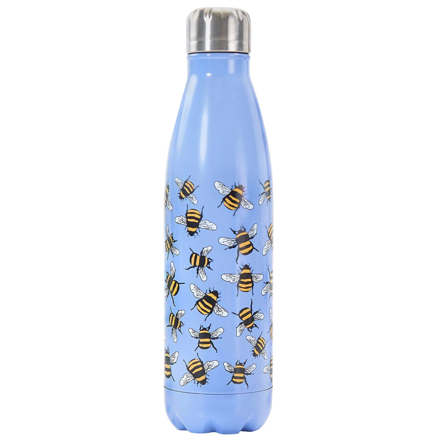 Eco Chic Blue Bumblebees 500ml Thermal Drinks Bottle 3 Eco Chic Blue Bumblebees 500ml Thermal Drinks Bottle