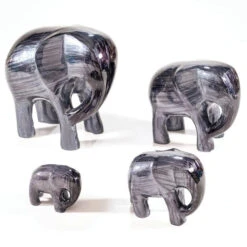 Tilnar Art Aluminark Brushed Black Large Elephant -Yankee Candle Shop tilnar art aluminark brushed black elephant group
