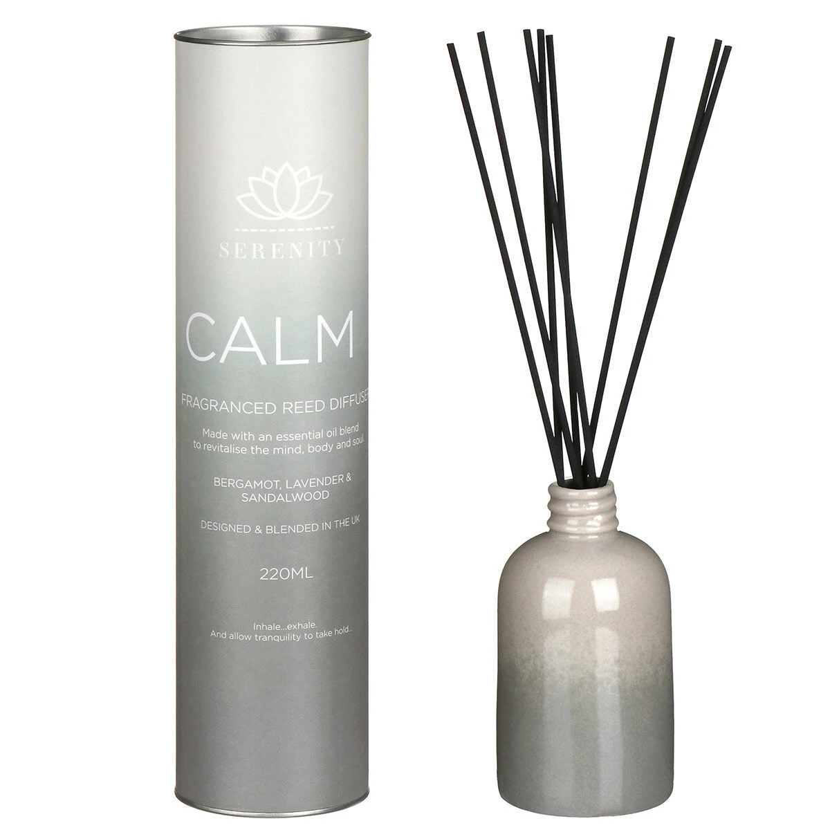 Widdop & Co Serenity Bergamot & Lavender 220ml Ceramic Diffuser 3 Widdop & Co Serenity Bergamot & Lavender 220ml Ceramic Diffuser