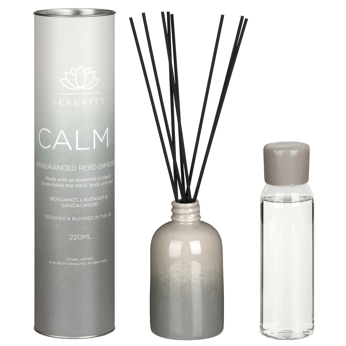 Widdop & Co Serenity Bergamot & Lavender 220ml Ceramic Diffuser 4 Widdop & Co Serenity Bergamot & Lavender 220ml Ceramic Diffuser - Image 2