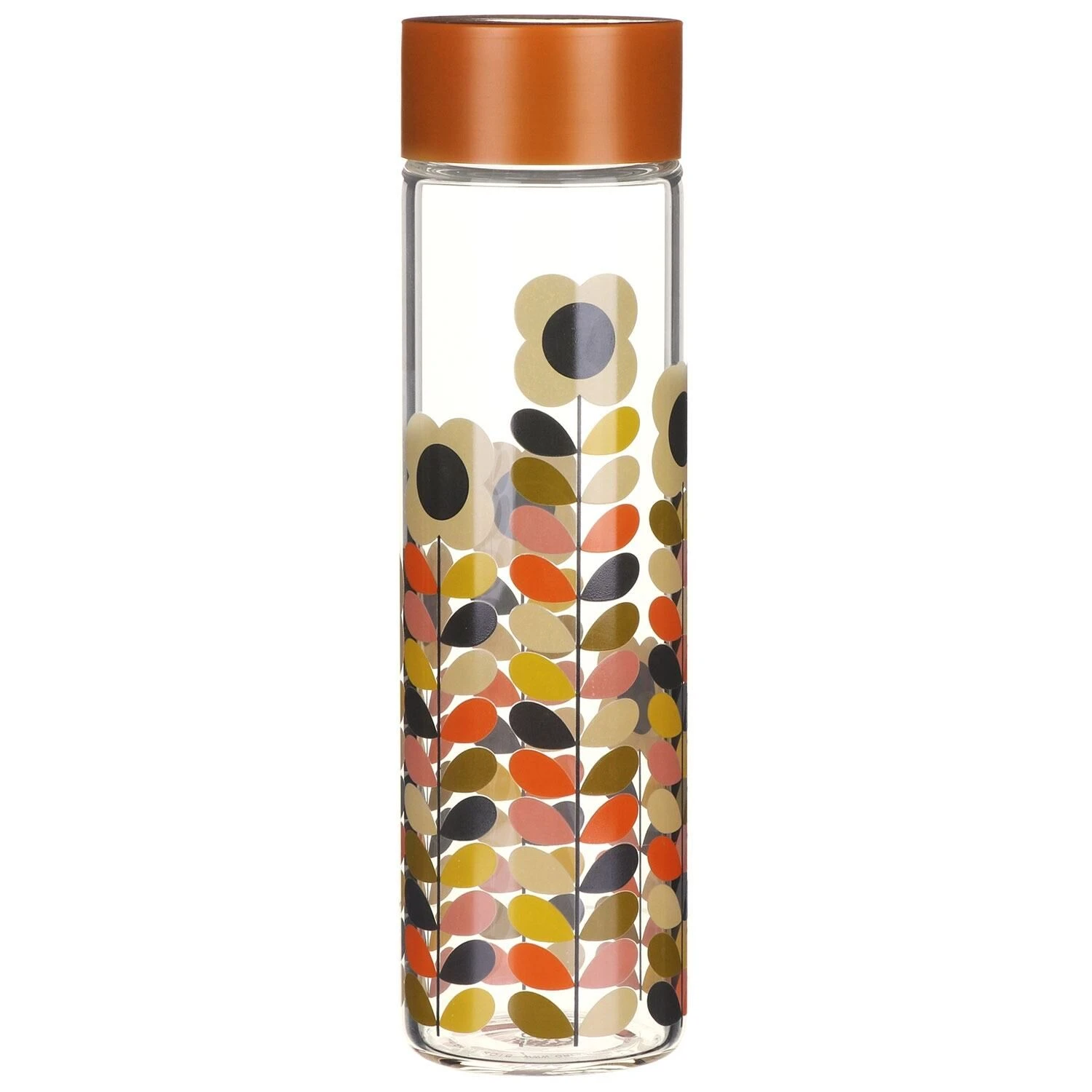 Orla Kiely Multi Stem Glass Water Bottle 3 Orla Kiely Multi Stem Glass Water Bottle
