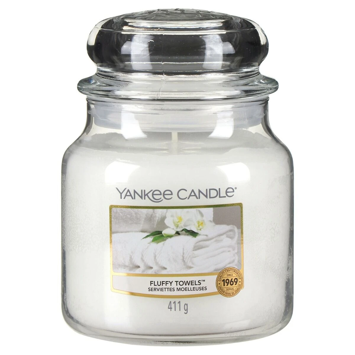 Yankee Candle Fluffy Towels Medium Jar Candle 3 Yankee Candle Fluffy Towels Medium Jar Candle