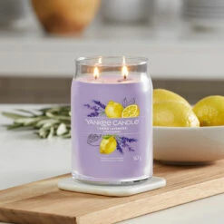 Yankee Candle Lemon Lavender Signature Large Jar Candle -Yankee Candle Shop yankee candle 1629970e lemon lavender signature large jar candle lifestyle 1