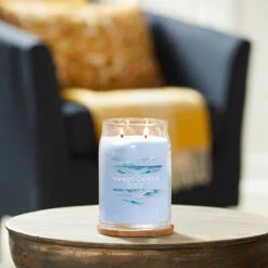 Yankee Candle Ocean Air Signature Large Jar Candle -Yankee Candle Shop yankee candle 1629984e ocean air signature large jar candle lifestyle 3