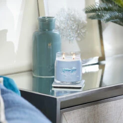 Yankee Candle Ocean Air Signature Medium Jar Candle -Yankee Candle Shop yankee candle 1630018e ocean air signature medium jar candle lifestyle 1