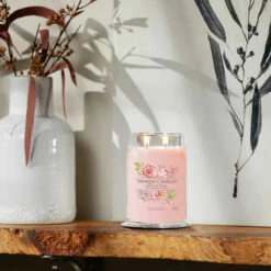 Yankee Candle Fresh Cut Roses Signature Large Jar Candle -Yankee Candle Shop yankee candle 1630682e fresh cut roses signature large jar candle lifestyle 1