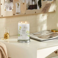 Yankee Candle Midnight Jasmine Signature Large Tumbler Candle 8 Yankee Candle Midnight Jasmine Signature Large Tumbler Candle -Yankee Candle Shop yankee candle 1630715e midnight jasmine signature large tumbler candle lifestyle 2