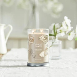 Yankee Candle Warm Cashmere Signature Large Tumbler Candle 8 Yankee Candle Warm Cashmere Signature Large Tumbler Candle -Yankee Candle Shop yankee candle 1724370e warm cashmere signature large tumbler candle lifestyle 1