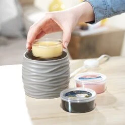 Yankee Candle Noah Grey Scenterpiece Easy MeltCup Warmer - With Timer -Yankee Candle Shop yankee candle scenterpiece with timer noah black 1521326 4